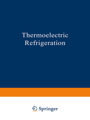 cover image of Thermoelectric Refrigeration